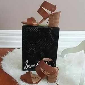 Sam Edelman Valerie Brown Napa Leather Sandals
